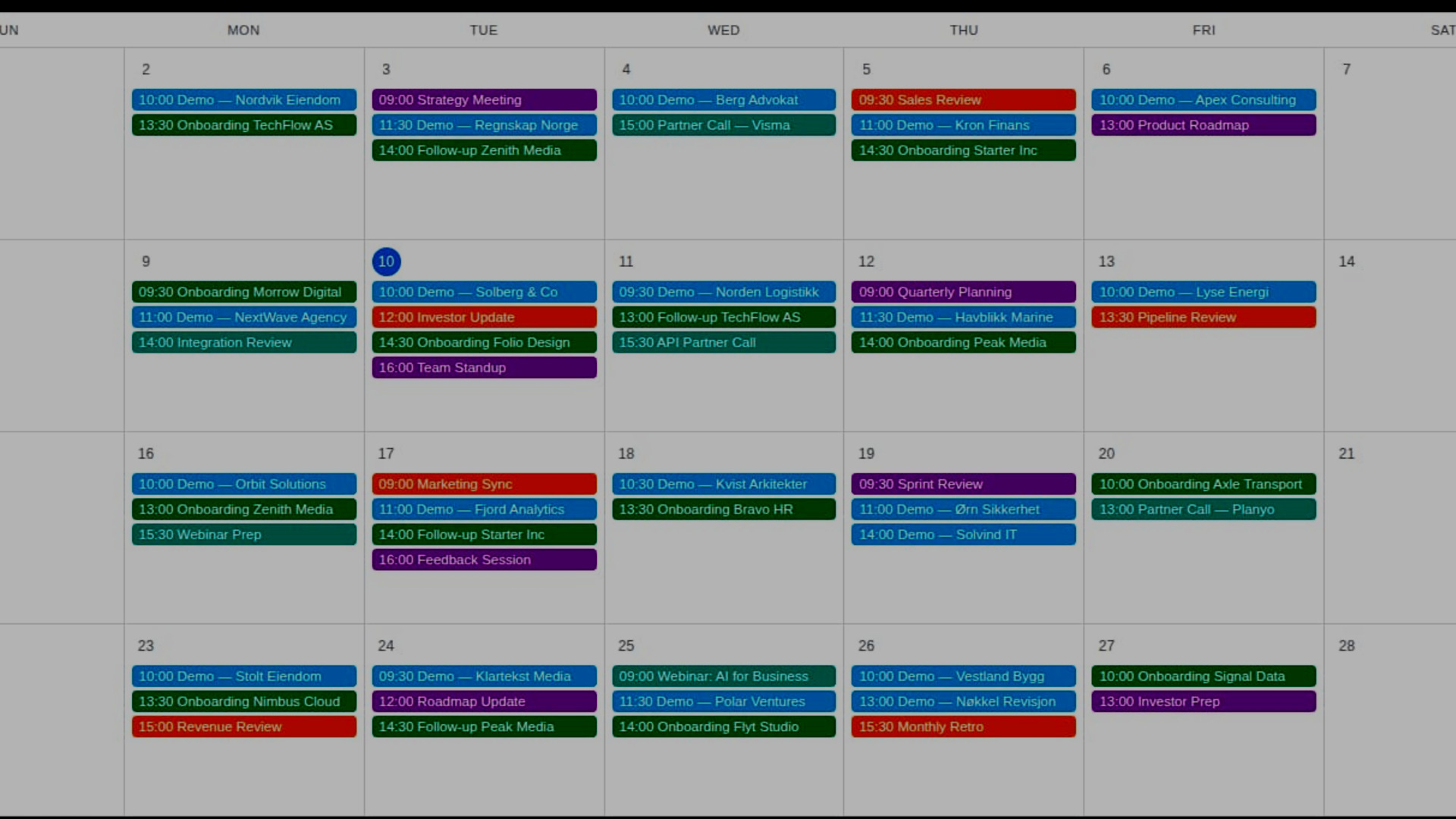 AI-drevet møtebooking for B2B-bedrifter i Norge